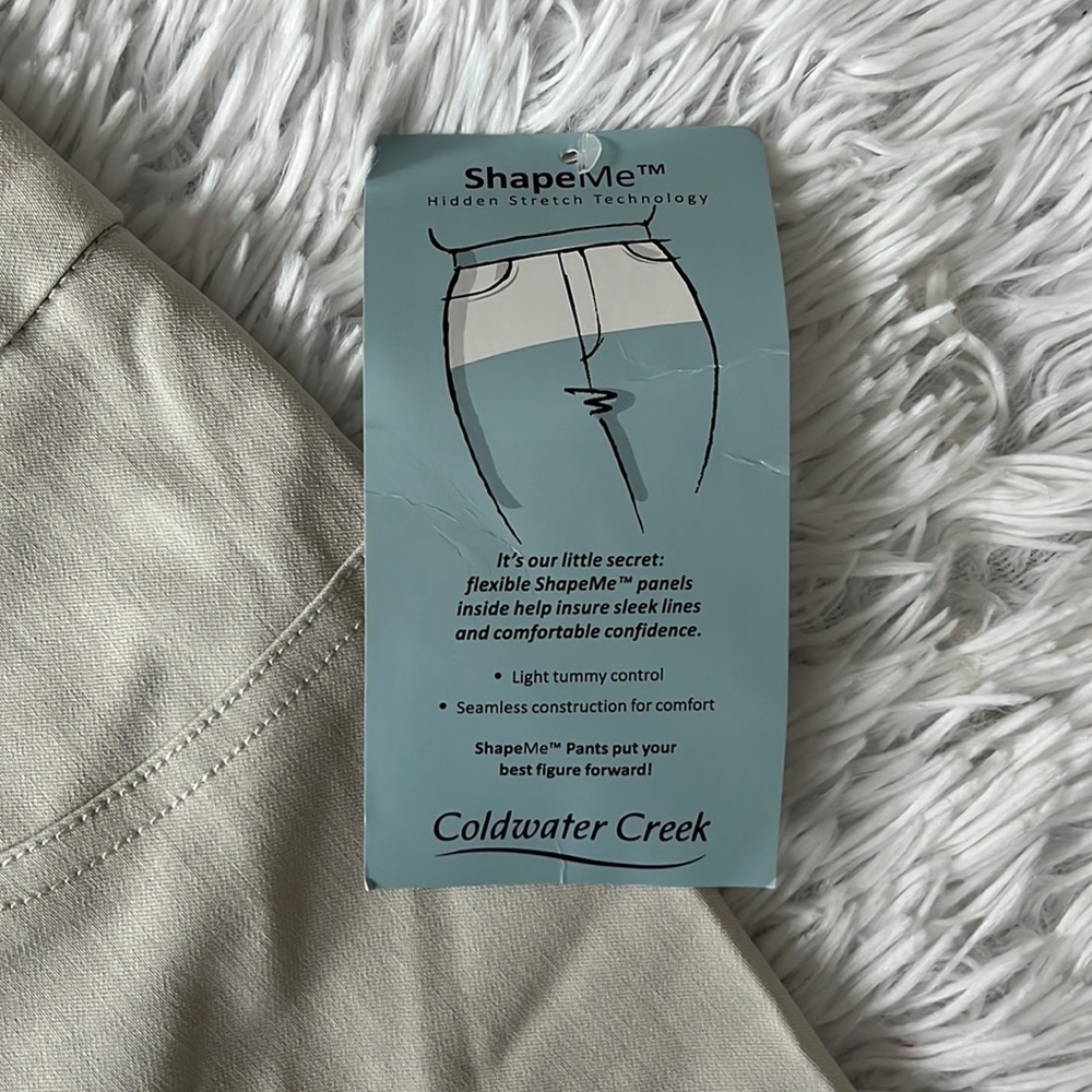 COLDWATER CREEK ShapeMe Pants Pull-On Anywear in Ivory size 16 - Picture 6 of 14